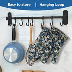 BONTHEE Oven Gloves Extra Long Cotton Cooking Gloves - Image 6