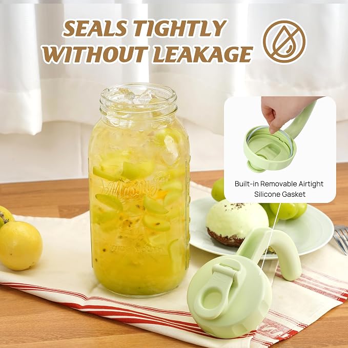 Soligt Glass Mason Jar Pitchers - Image 3