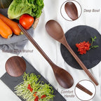 2PSC Wooden Cooking Spoons, 14 Inch Wooden Spoon - Image 7