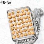 E-far Large Baking Sheet, 20”x14” Stainless Steel Cookie Sheet Pan - Image 7