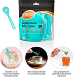 40-Pack Plastic Measuring Spoons Set – 20 × Teaspoons + 20 × Tablespoons - Image 4