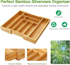 Pipishell Bamboo Expandable Drawer Organizer - Image 5
