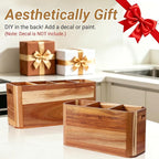 2PC Wooden Kitchen Utensil Holder - Image 7