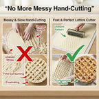 Lattice Pastry Cutter, Professional Lattice Roller - Image 6