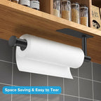 2nd Gen Paper Towel Holder Under Cabinet No Drilling, Self Adhesive or Drilling - Image 3