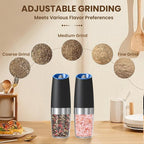 Gravity Electric Salt And Pepper Grinder Set, Automatic Salt And Pepper Grinder - Image 3
