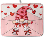 Valentine's Day Love Letter Dish Drying Mat by Kwlegh