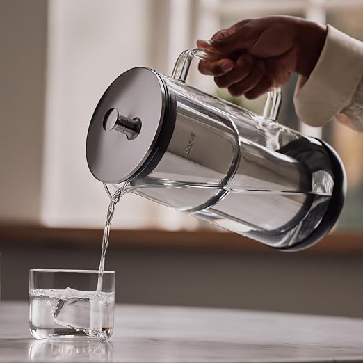 Aarke Purifier - Premium Glass and Stainless Steel Water Filter Pitcher - Image 3