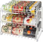 Kitchen Details 3 Tier Can Storage Organizer Rack in White - Image 4