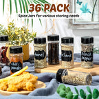 Eccliy 36 Pack 3 oz Clear Plastic Spice Jars - Image 5