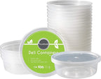 DuraHome - Deli Containers - 40 Pack Plastic Microwavable Clear Food Storage - Image 2