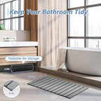 AWW Foldable Stone Bath Mat, Quick Dry Diatomaceous Earth Bath Mat - Image 5