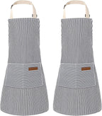 2 Pack Stripes Kids Apron, Kids Cooking Aprons by XLSXEXCL