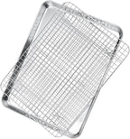 P&P CHEF 17.5 Inch Baking Sheet and Rack Set, Stainless Steel Cookie Sheets by PPCHEF