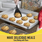 16 Inch Baking Sheet Pan with Cooling Rack Set, Joyfair Stainless Steel Toaster - Image 5