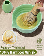 Vaiheng Matcha Whisk Set with Matcha Bowl, Matcha Whisk Holder Matcha Bamboo - Image 4