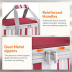 Lifewit Insulated Double Decker Casserole Carrier, Expandable Lasagna Lugger - Image 8