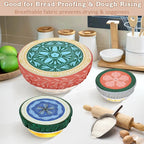 5-Size Reusable Beeswax Bowl Covers - Image 4