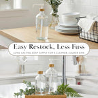 SAVVY & SORTED Glass Dish Soap Dispenser - Image 3