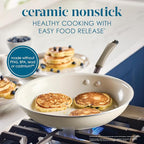 Rachael Ray Cucina Ceramic Nonstick Frying Pan/Skillet, 12.5 Inch Non Stick - Image 3