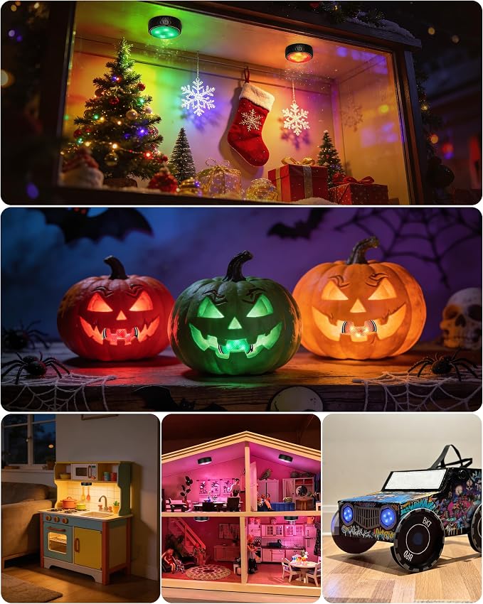 Puck Lights with Remote Control, Battery Operated Wireless LED Under Cabinet - Image 7