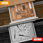 Bellsal Large Premium Acacia Wood Silverware Organizer - Image 3