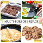 Silicone Cookie Spatula Turner 2 Pack Mini Brownie Spatula Flexible Kitchen - Image 5