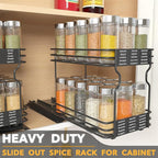 SpaceAid Pull Out Spice Rack Organizer - Image 2