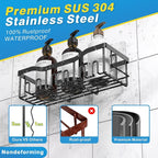 Shower Caddy 2 Pack, Adhesive Shower Organizer - Image 5