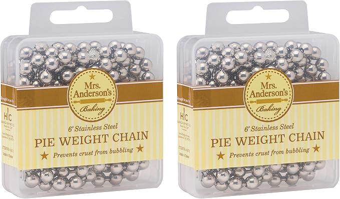 Mrs. Anderson's Baking Pie Weights | Stainless Steel Stoneware Beads by MrsAndersonsBaking