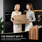 Teak Wood Cutting Board Set for Kitchen High-End Non Toxic Non Slip Over Sink - Image 8