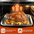 Roasting Rack for 9x13 Inch Pan, Stainless Steel Roasting Rack Insert, - Image 4