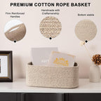 OIASKET 6 Pack Storage Baskets for Shelves, Small Baskets for Shelves, Cute - Image 5
