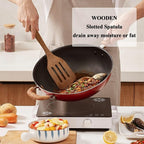 4 Pack Wooden Spatula for Cooking, Non-stick Turner Acacia Wood Spatula for - Image 6