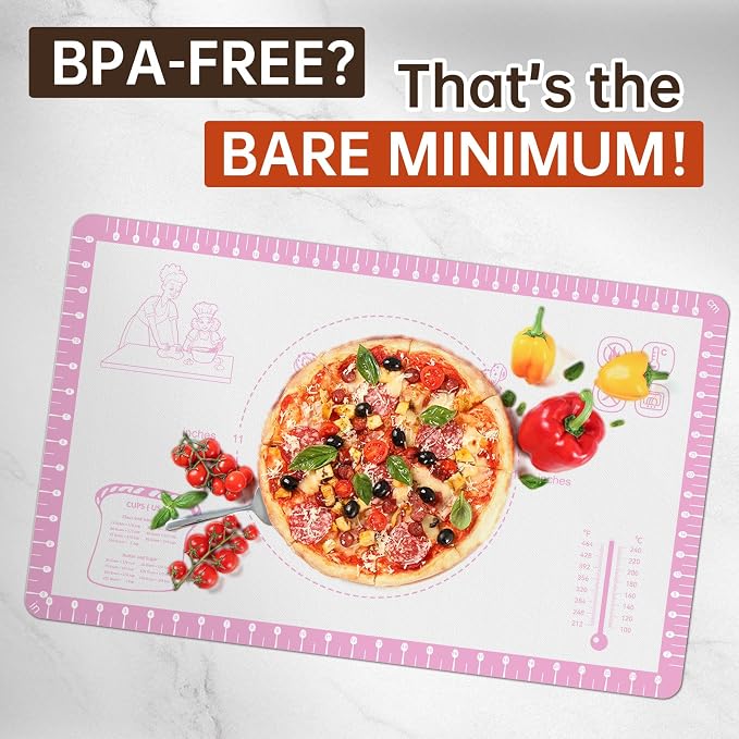 Silicone Baking Mat with 10 Recipes, Pastry Mat - Image 5