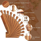 Tanlade 12 Pcs Wood Cutting Board Set Cutting Board - Image 3