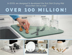 S&T INC. Dish Drying Mat XL 2 Pack, 18” x 24”, Absorbent Microfiber Kitchen - Image 5