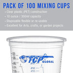 TCP Global 10 oz. Graduated Plastic Mixing Cups - Image 4