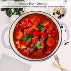 Vivicreate 6 Quart Enameled Cast Iron Dutch Oven Pot - Image 2