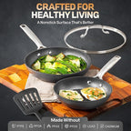 Granitestone 8 Inch Nonstick Frying Pan Skillet, Hard Anodized Granite Coating - Image 3