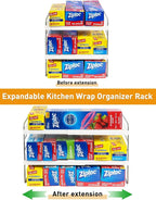 2 Pack Pantry Organization and Storage, Expandable Foil and Plastic Wrap - Image 6