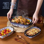 Ceramic Casserole Dishes for Oven, Hand-painted Polish Pottery Baking Dish Set - Image 6