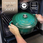 Cast Iron Dutch Oven with Lid – Non-Stick Ovenproof Enamelled Casserole Pot – - Image 5