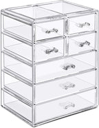 Sorbus Acrylic Makeup Organizer Set, 7-Drawer Vanity & Countertop Cosmetic by Sorbus