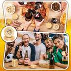 Vesici 24 Pcs Magnetic Bottle Opener 2.5in DIY Wood Round Shape Beer Openers - Image 7
