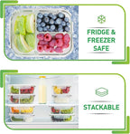 PrepNaturals 5 Pack 34 Oz Glass Meal Prep Containers - Image 8