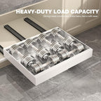 Seinloes 2 Pack Pull Out Cabinet Organizer 19" Deep, Full Extension 3 Slide - Image 9