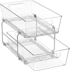 Simple Houseware 2 Tier Basket Drawer Cabinet Pull-Out Organizer by SimpleHouseware