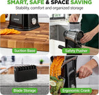 NutriChef 5 in 1 Cheese Grater & Shredder | 5 Different Blades - Image 7