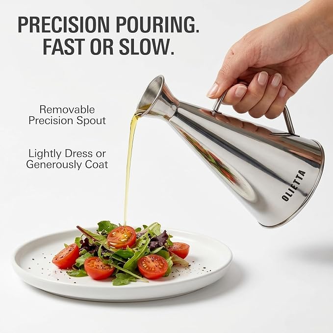Olietta Olive Oil Dispenser Bottle Copper Stainless Steel Non Drip Leak Proof - Image 3